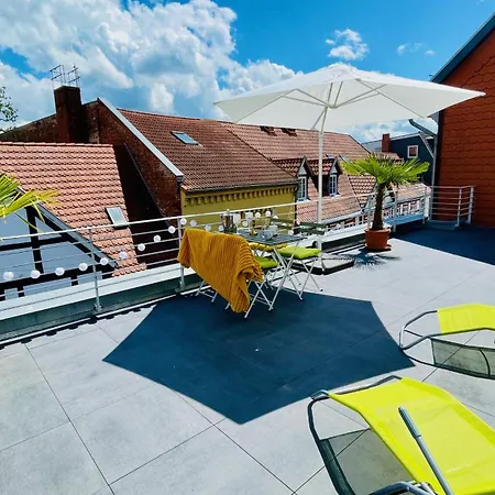 Fewozauber - Domschloss, Zentrum, 6 Personen, Business, Dachterrasse, Familien 公寓 什未林