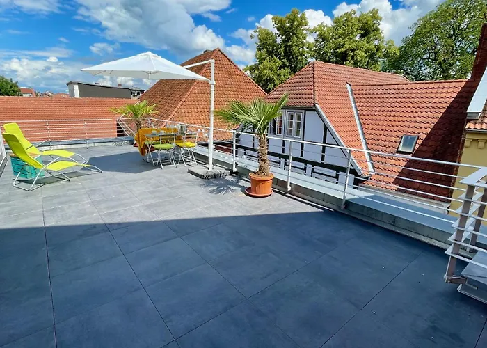 Fewozauber - Domschloss, Zentrum, 6 Personen, Business, Dachterrasse, Familien 公寓 *