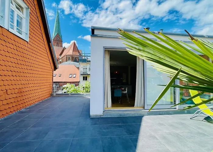 Lejlighed Fewozauber - Domschloss, Zentrum, 6 Personen, Business, Dachterrasse, Familien Schwerin (Mecklenburg-Vorpommern)