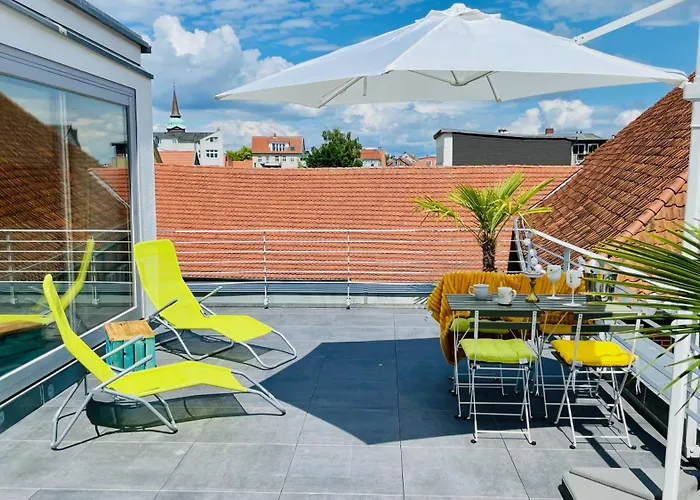 公寓 Fewozauber - Domschloss, Zentrum, 6 Personen, Business, Dachterrasse, Familien